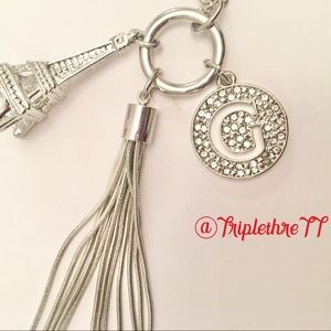 Guess Multi Layer Necklace SilverTone/ Rhinestone